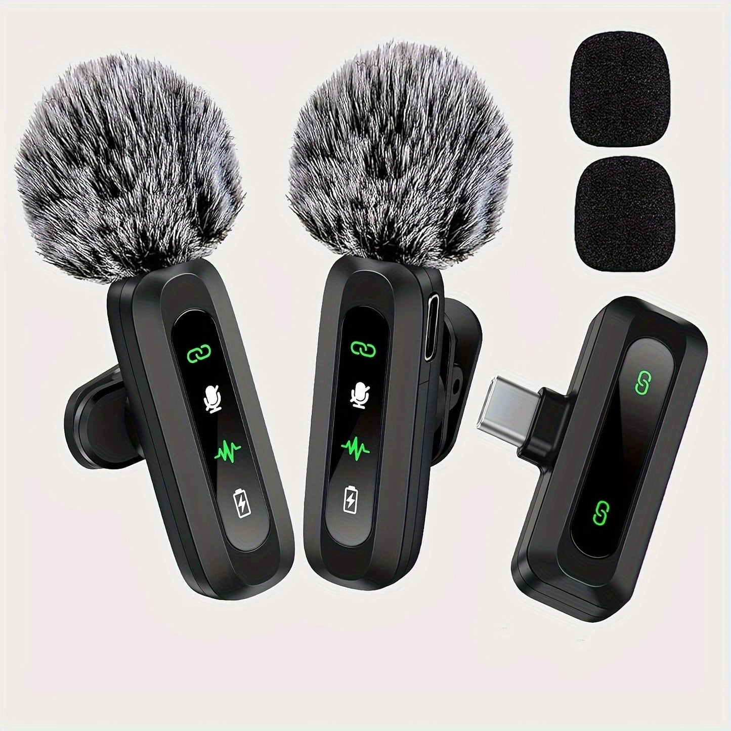 Kalsten | SoundSnap Wireless Clip Microphone – USB-C Microphone for Smartphone and Tablet