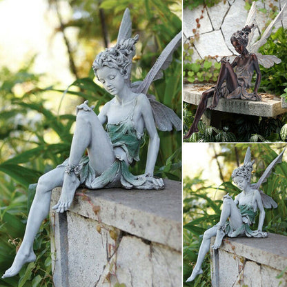 Kalsten | Statue of sitting fairy in the garden