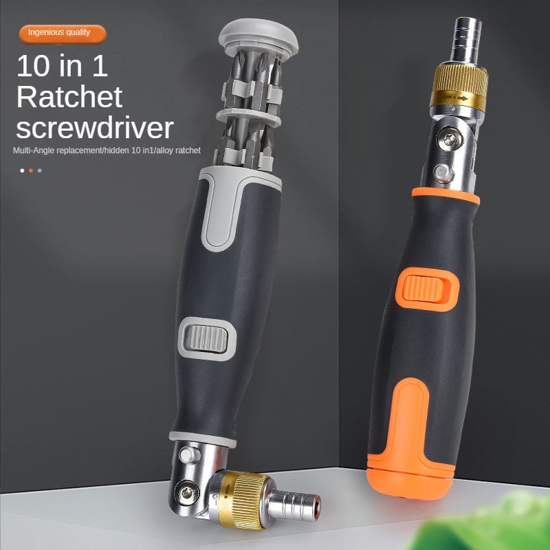 Skanto | 10-in-1 Multi-Angle Ratchet Screwdriver Professional Tools