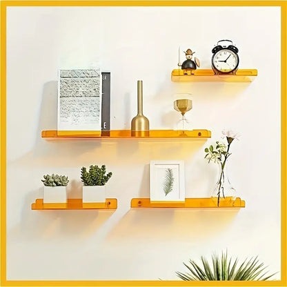 BowLift | Floating Wall Shelf - Industrial Wall Shelf - Shower Shelf - Shower Board - Blue