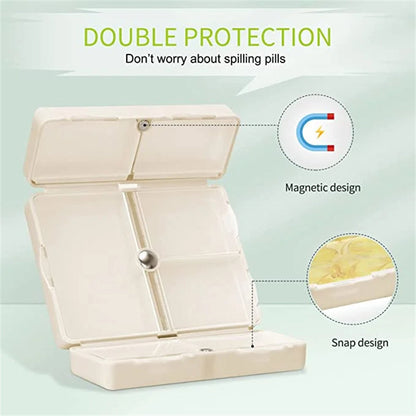 Skanto | Foldable Travel Pill Case with 7 Compartments