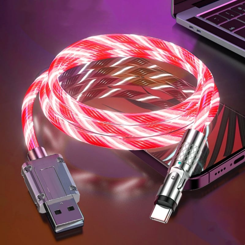 BowLift | Magnetic Charging Cable | 540° Rotating Connector | Fast Charge with LED Glow