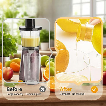 Portable manual citrus juicer bowl