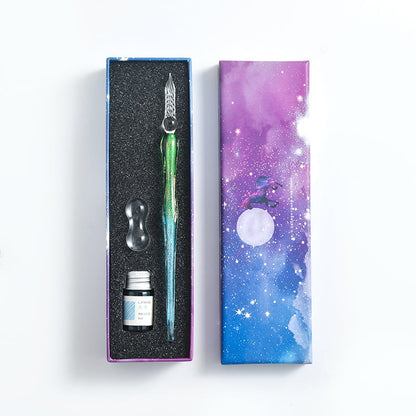 Skanto | Calligraphy Glass Dip Pen Ink Set