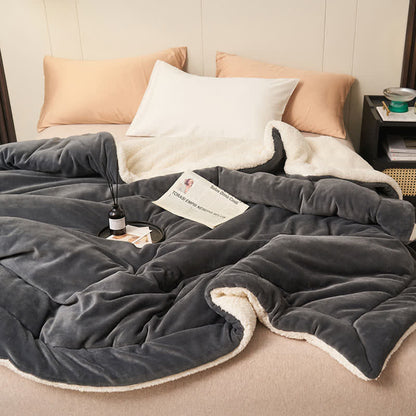 Skanto | Solid Double-Sided Velvet Cube Blanket