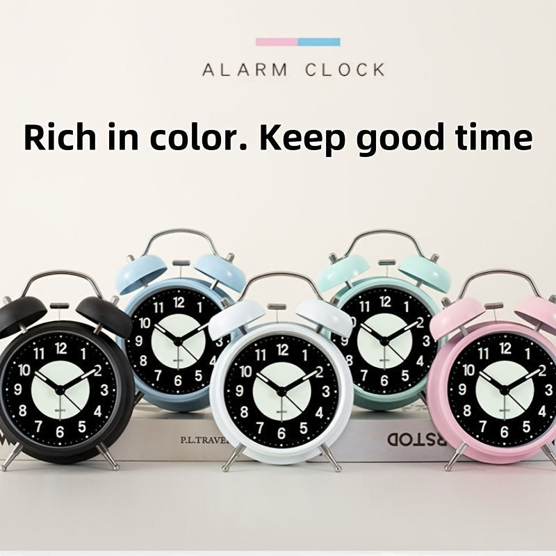 Skanto | LuminousTime - Elegant Metal Alarm Clock with Gentle Lighting for Peaceful Mornings and Evenings