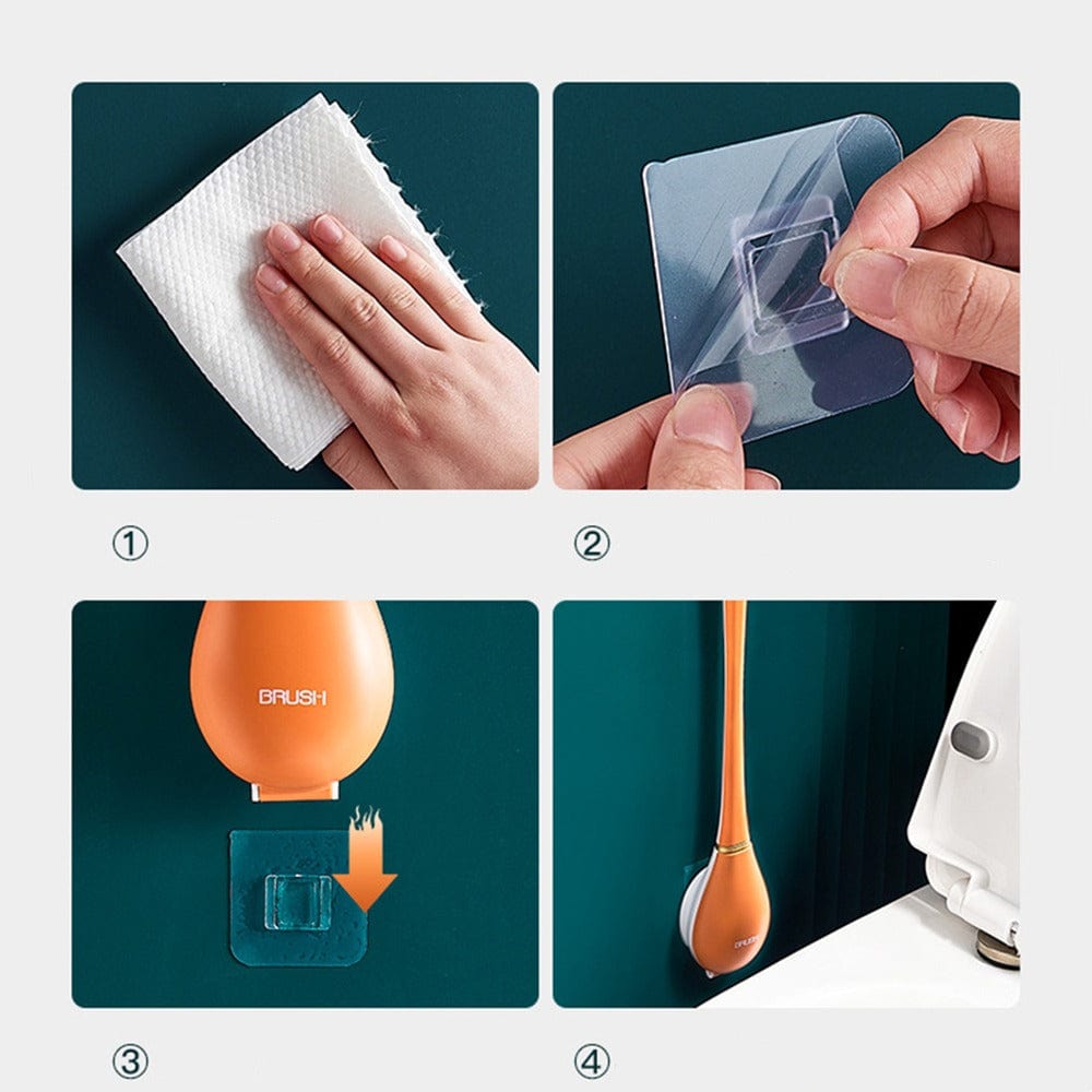 🔥 Modern Home Flexible Silicone Toilet Brush