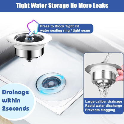 BowLift | New Upgraded Sink Bounce Core Drain Strainer