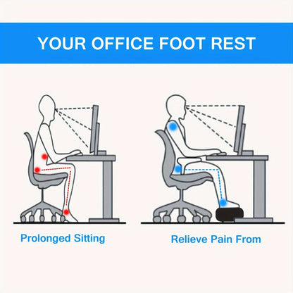 Skanto | Ergonomic Footrest with Memory Foam – Adjustable & Non-Slip
