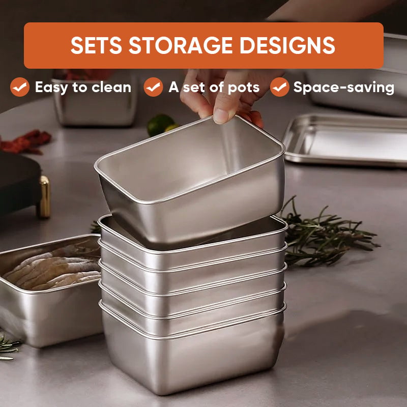 BowLift | Stainless Steel Food Storage Container with Lid, Lunch, Snack Storage Box