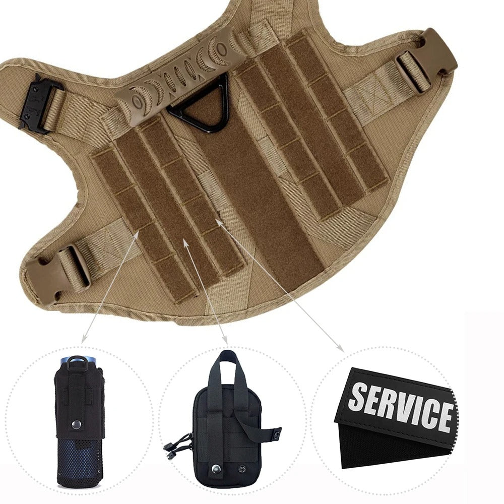 Skanto | KrachtGrip Dog Harness – Adjustable Tactical Harness for Training & Walks