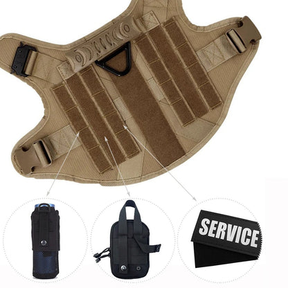 Skanto | KrachtGrip Dog Harness – Adjustable Tactical Harness for Training & Walks