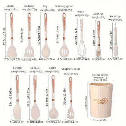 Skanto | Cooking - Kitchen Joy with the Elegant Silicone Kitchen Utensil Set