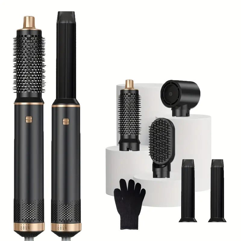 BowLift | ProStyler 5-in-1 Hair Styling Set - Hair Dryer, Curling Iron and Straightening Brush