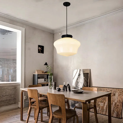 LumiNéo – Modern Geometric Pendant in Frosted Glass