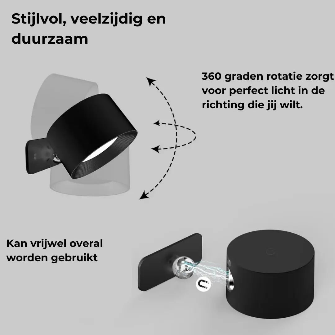 Skanto | Rechargeable Wireless 360° Wall Lamp