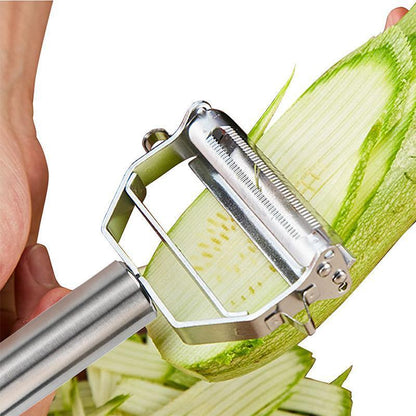Ultra-sharp stainless steel multi-function vegetable peeler & Julienne slicer