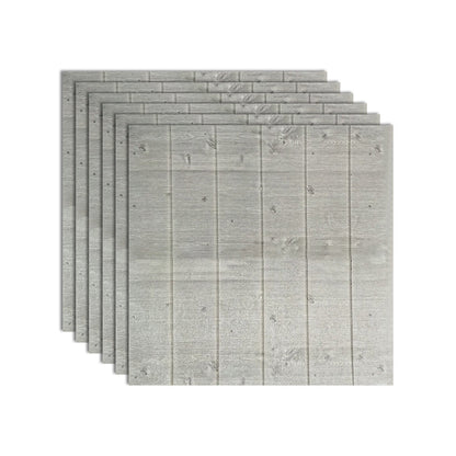 BowLift | Modern Tin Wall Paneling Smooth Wall Ceiling Wood Plank Set of 6