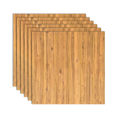 BowLift | Modern Tin Wall Paneling Smooth Wall Ceiling Wood Plank Set of 6