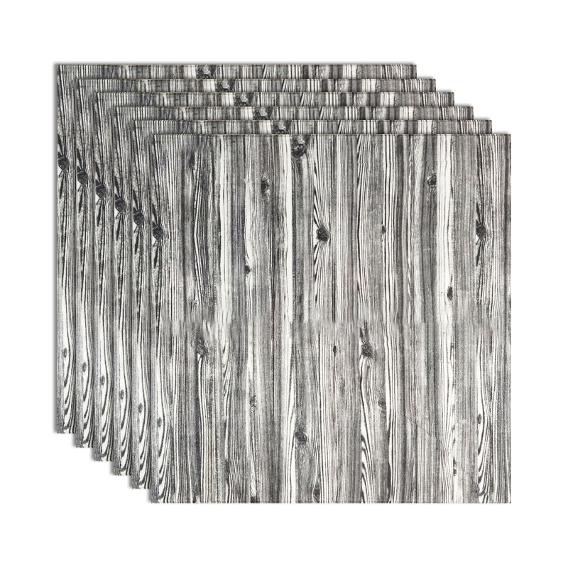 BowLift | Modern Tin Wall Paneling Smooth Wall Ceiling Wood Plank Set of 6