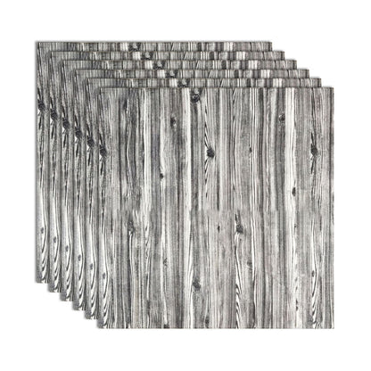 BowLift | Modern Tin Wall Paneling Smooth Wall Ceiling Wood Plank Set of 6