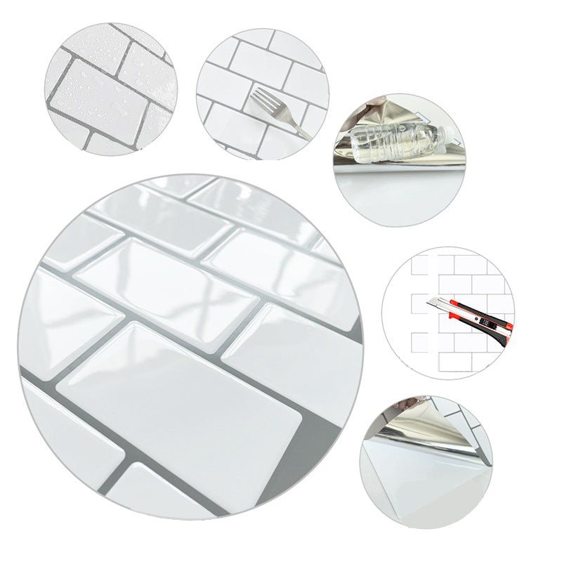 BowLift | Modern Peel and Stick Tiles PVC Subway Tile Peel and Stick Wall Tile for Bathroom