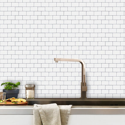 BowLift | Modern Peel and Stick Tiles PVC Subway Tile Peel and Stick Wall Tile for Bathroom