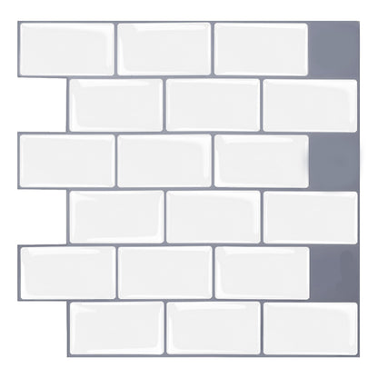 BowLift | Modern Peel and Stick Tiles PVC Subway Tile Peel and Stick Wall Tile for Bathroom