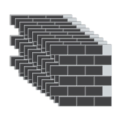 BowLift | Modern Peel and Stick Tiles PVC Subway Tile Peel and Stick Wall Tile for Bathroom