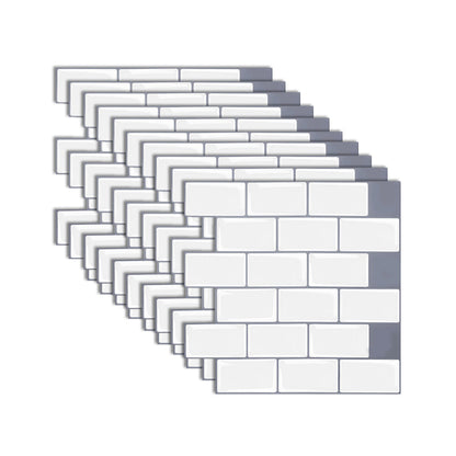 BowLift | Modern Peel and Stick Tiles PVC Subway Tile Peel and Stick Wall Tile for Bathroom