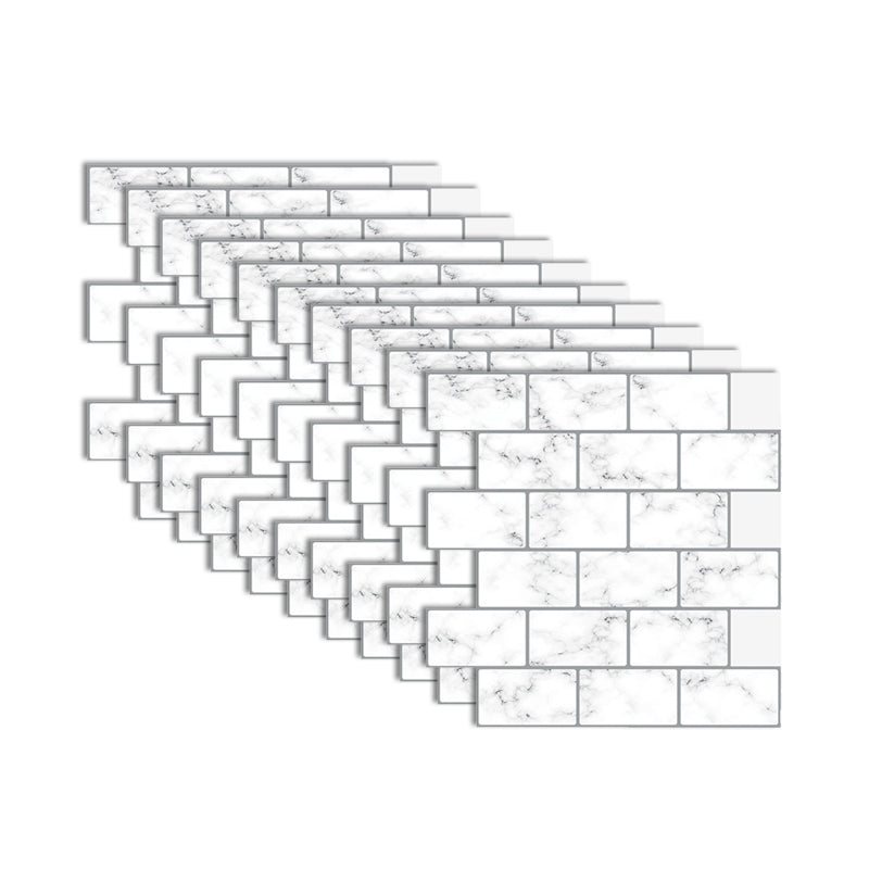 BowLift | Modern Peel and Stick Tiles PVC Subway Tile Peel and Stick Wall Tile for Bathroom