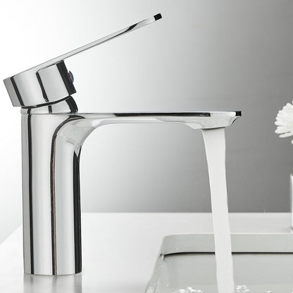 BowLift | Bathroom Sink Faucet Lever Handle Brass Monochrome Bathroom Faucet