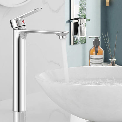 BowLift | Bathroom Sink Faucet Lever Handle Brass Monochrome Bathroom Faucet