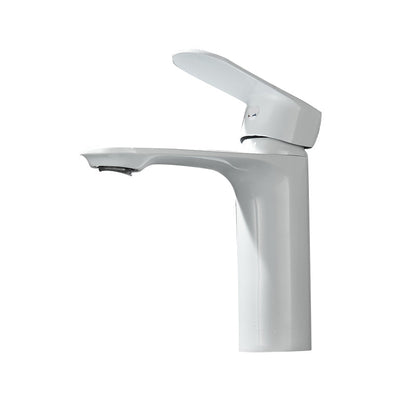 BowLift | Bathroom Sink Faucet Lever Handle Brass Monochrome Bathroom Faucet