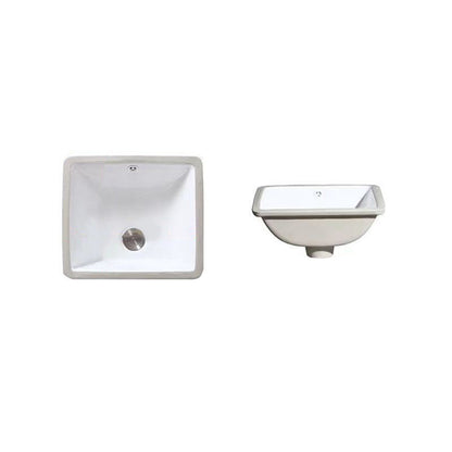 BowLift | Modern Under-mount Sink Oval Porcelain with Pop-Up Drain Sink