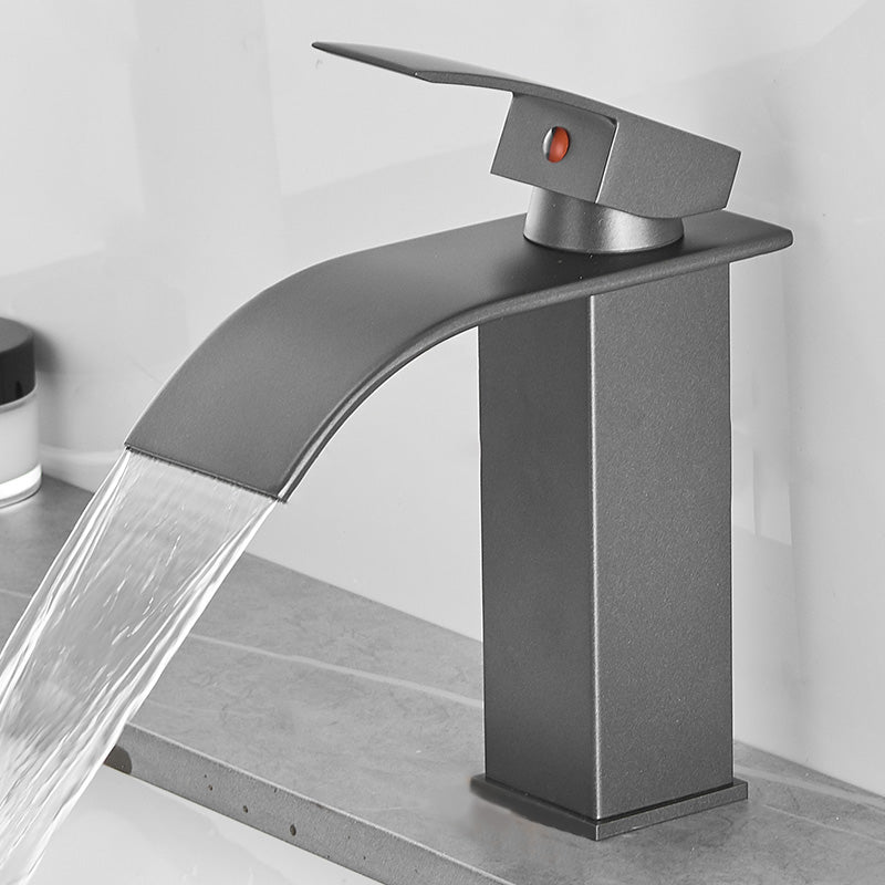 BowLift | Modern Bathtub Faucet Waterfall Spout Lever Handle Brass Sink Faucet