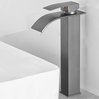 BowLift | Modern Bathtub Faucet Waterfall Spout Lever Handle Brass Sink Faucet