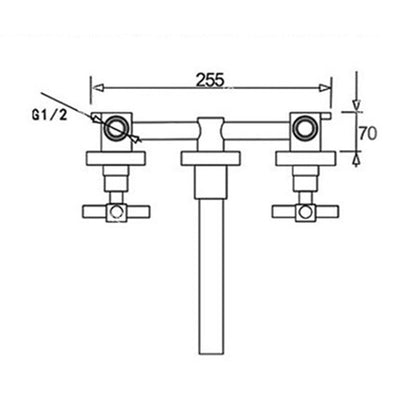 BowLift | Modern Wall-Mounted Faucet Bathroom Lever Bathtub Faucet