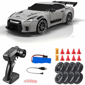 Skanto | Retro Drift Master – 4WD RC Car with LED Lights