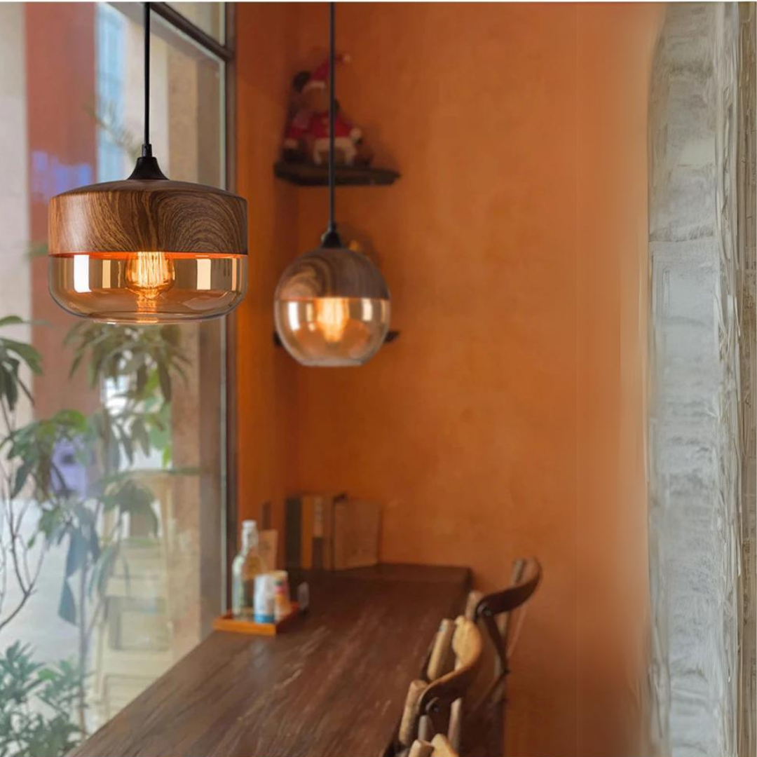 BowLift | Stylish Scandinavian Wooden Ceiling Lamp - NordLuna