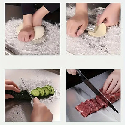 Double-sided stainless steel cutting board – Non-slip & hygienic | Perfect for the kitchen | Karnz