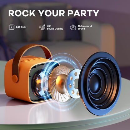 Skanto | Portable Mini Karaoke Machine with Bluetooth Speaker and 2 Wireless Microphones – Veylo