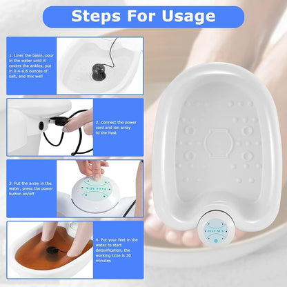 Skanto Skanto | Ionic Detox Foot Bath | Professional Quality, Energy Boosting & Deep Cleansing for Home Use