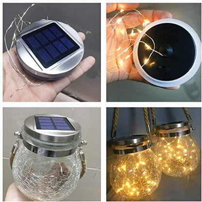 Solar Mason Jar Lamp - Lunara | Brehn