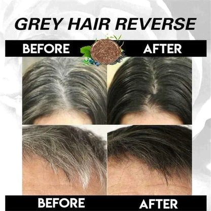 Brehn | Black Hair Dye Shampoo | 3-in-1 Ayurveda-Formula: Coloring, Conditioning & Cleansing | Natural Grey Hair Coverage in 5 Minutes | Ammonia-free & Gentle