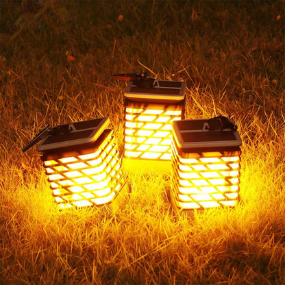 Skanto | Solar-Powered LED Garden Lantern with Ribbed Design – Decorative Outdoor Lighting for Garden
