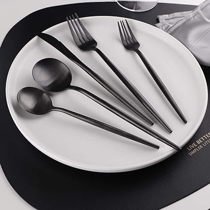 Skanto | Minimalist 36-Piece Stainless Steel Cutlery Set: Elegance and Durability