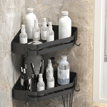 BowLift | Modern 2/3-piece Bathroom Set Stainless Steel Triangle Bath Shelf made of Aluminum