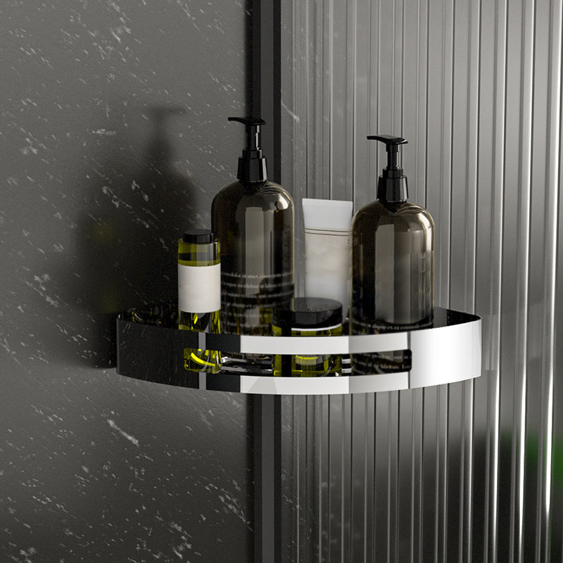 BowLift | Polished Chrome Modern Bathroom Accessories Set Stainless Steel Triangular Shower Shelf