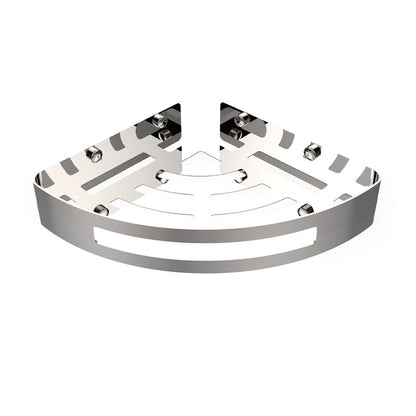 BowLift | Polished Chrome Modern Bathroom Accessories Set Stainless Steel Triangular Shower Shelf